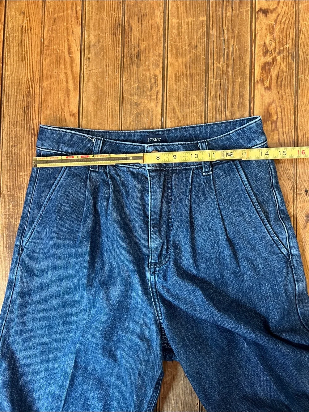 J. Crew Straight Leg Jeans in Deep Blue Wash